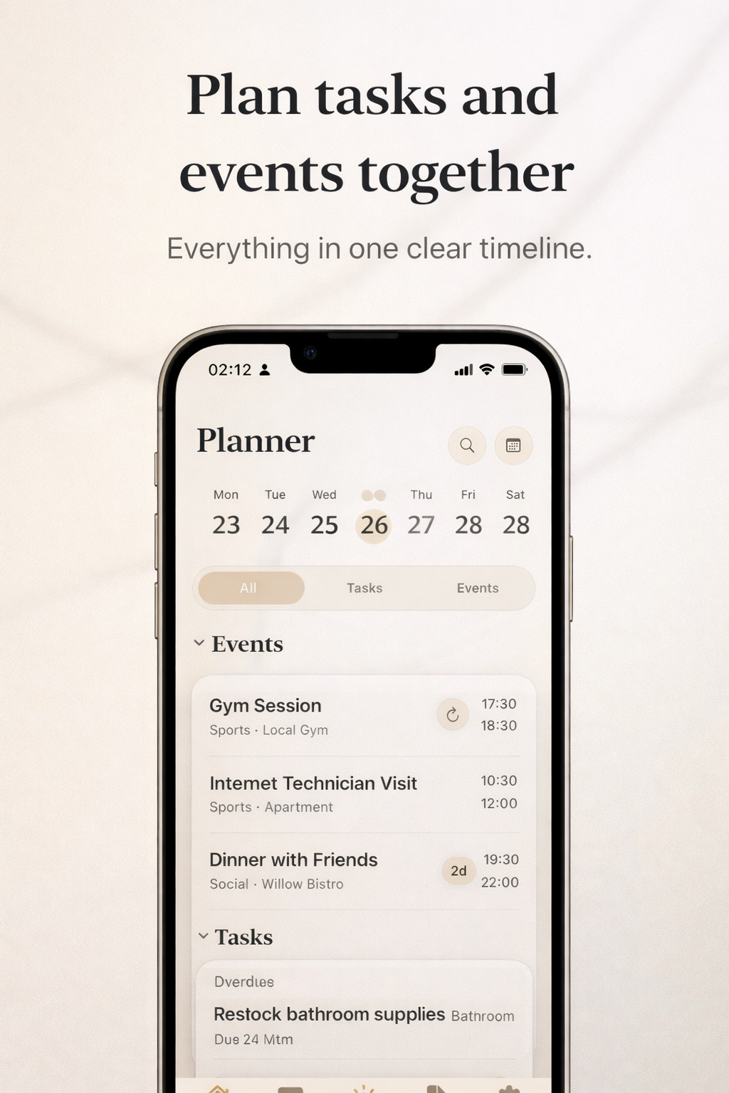 A House Life Planner screen promotional image.